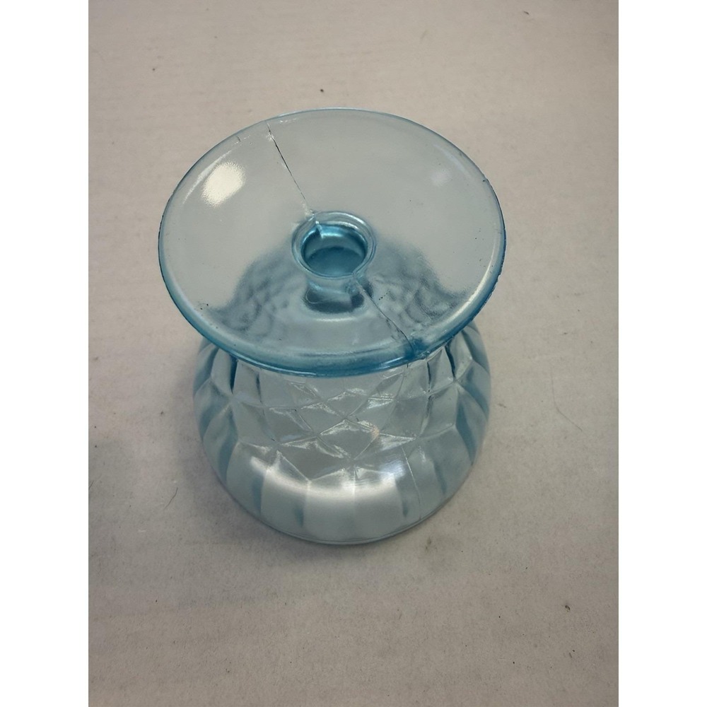 US Glass Aunt Polly Blue Sherbet Ice Cream Bowl Depression Glass - Picture 4 of 4